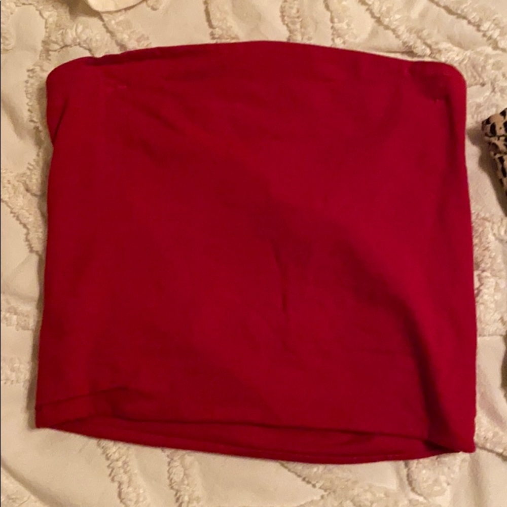 Red Brandy Tube Top